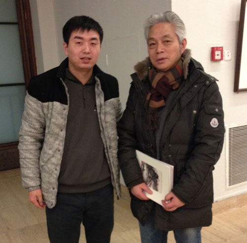 著名画家刘国辉与林少云端合影