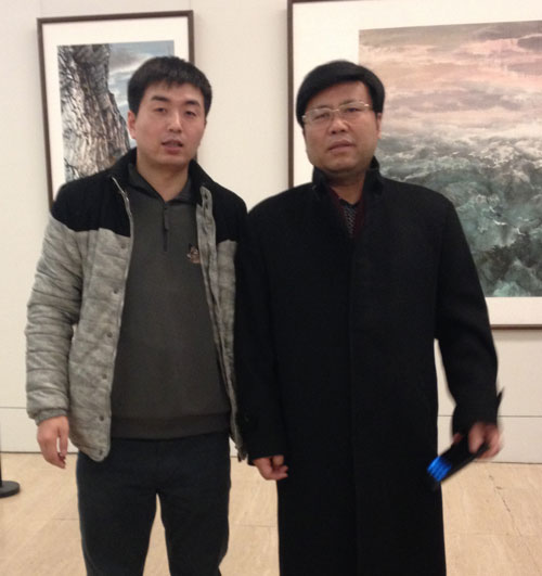 著名画家孔维克与林少云端合影