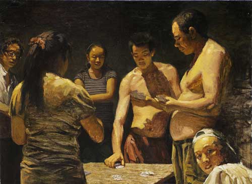 张文朝《夏凉》-120cm&times;150cm2011年_eh