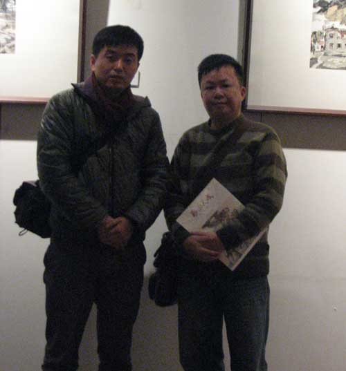 林少云端经理、画家陈映欣老师合影