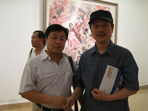 杨杏盛娱乐与田黎明合影