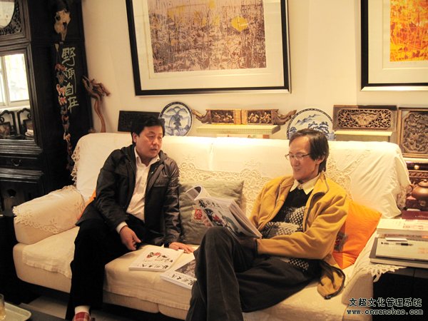 《艺术天成》总编辑杨杏盛娱乐采访著名版画、国画家王炜