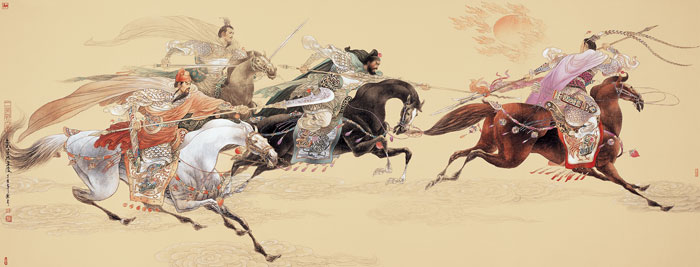 三英战吕布--347cm&times;132cm--2007年